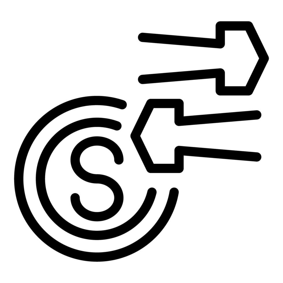 Money transfer system sending money icon showing fast digital transaction vector
