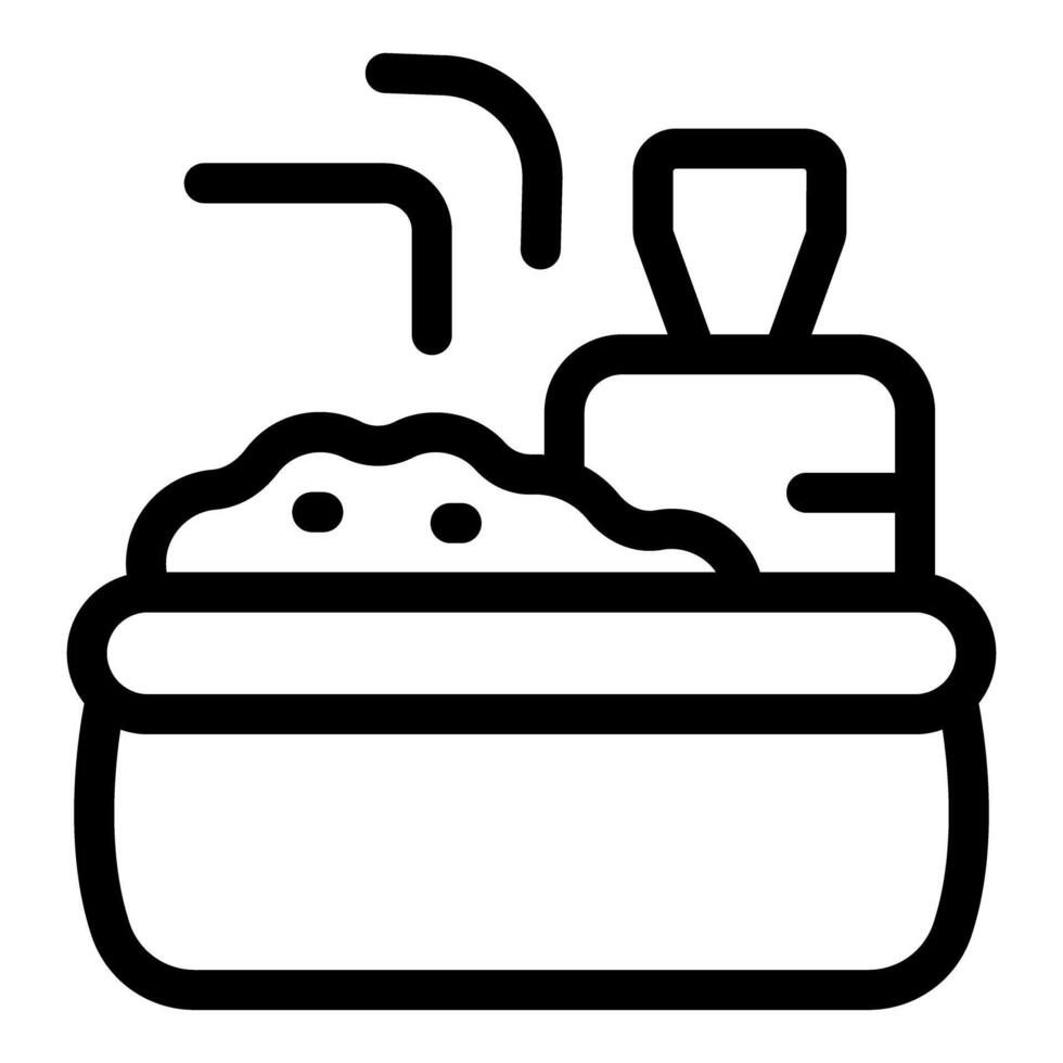 Hot tub steaming with nobody in, perfect for relaxing after a long day vector