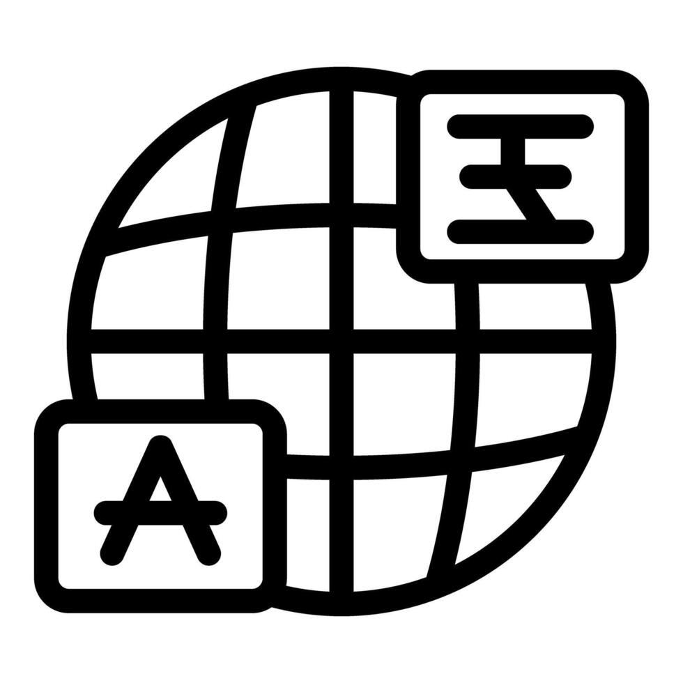 Global translation service delivering multilingual solutions worldwide vector