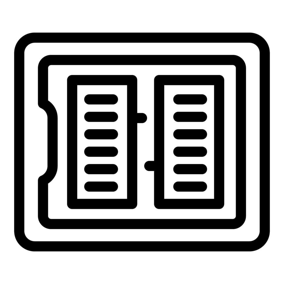 Computer chip showing processing power for tech concept vector