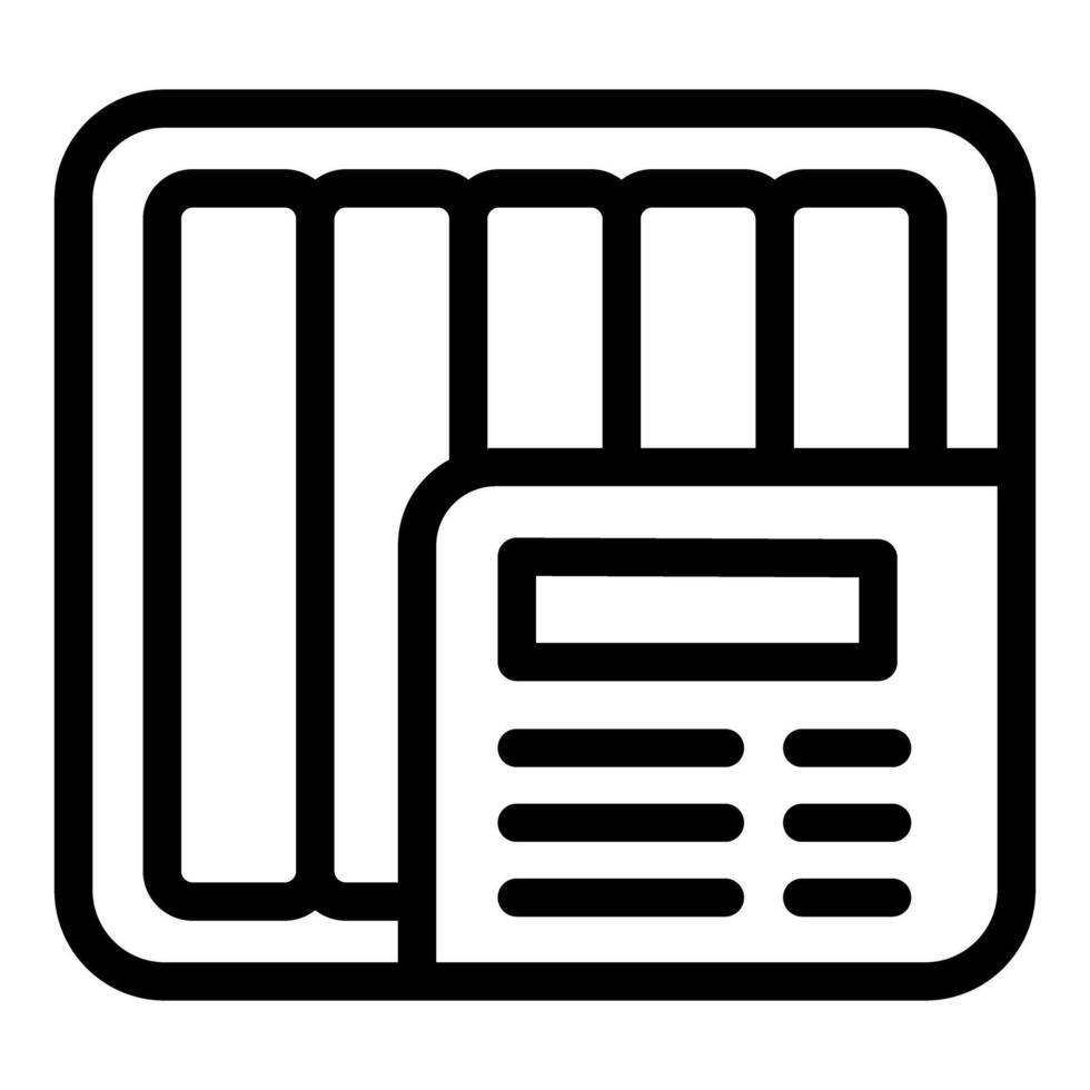 Bookkeeping icon representing financial record keeping and accounting vector