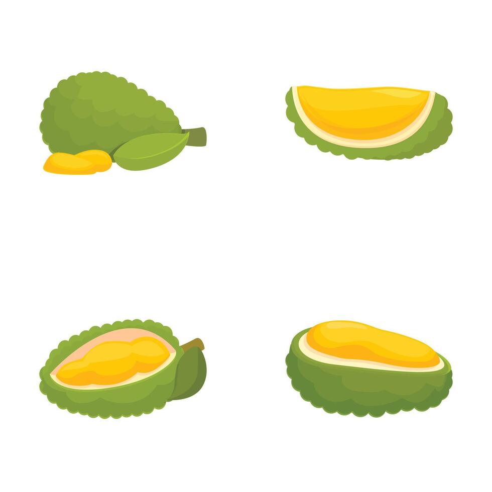 Citrus and tropical fruit set vector