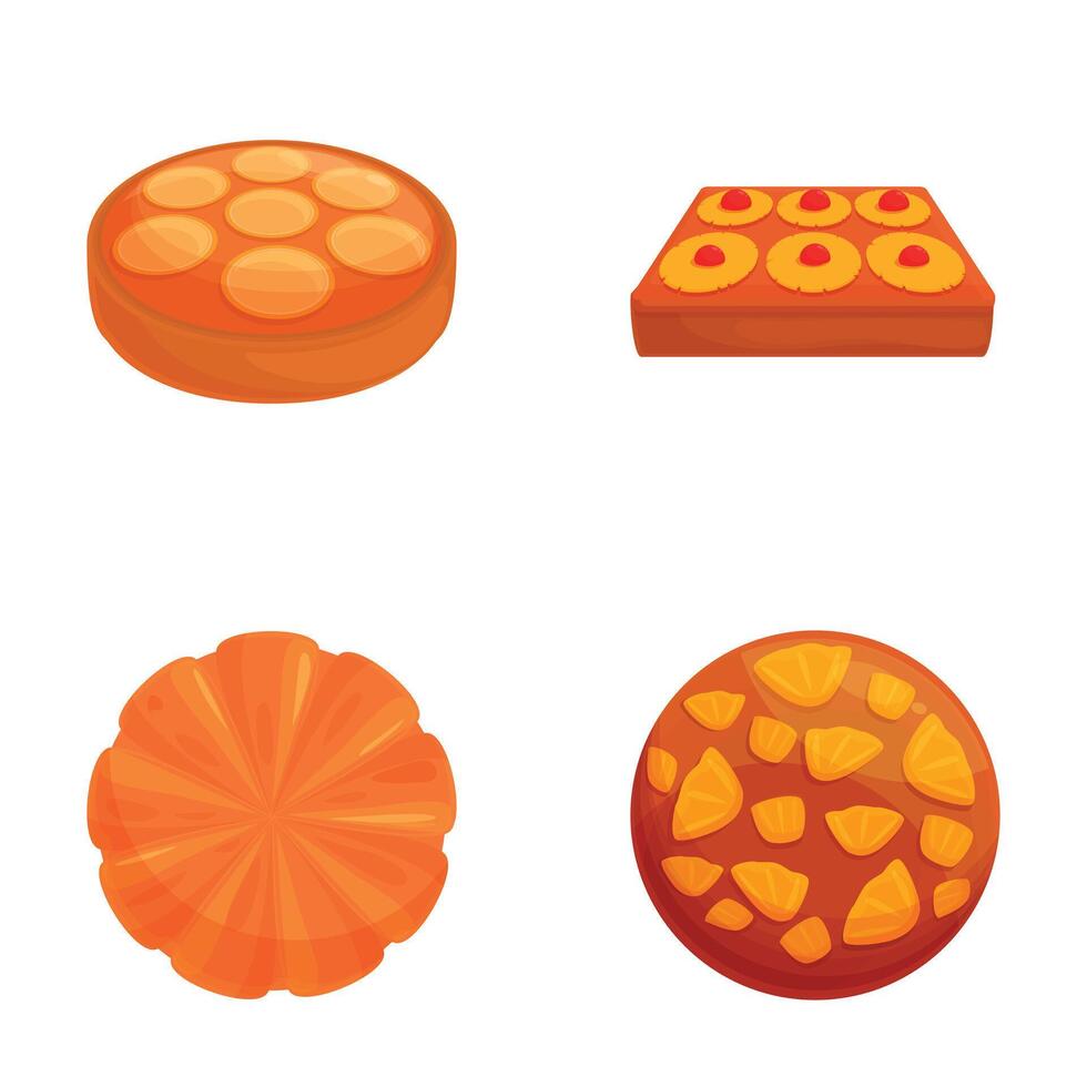 Assorted cartoon biscuits and cookies set vector