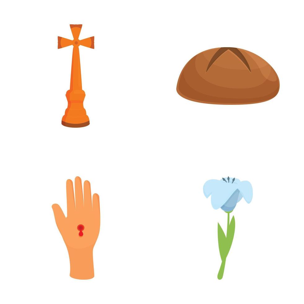 Religious symbols and icons collection vector