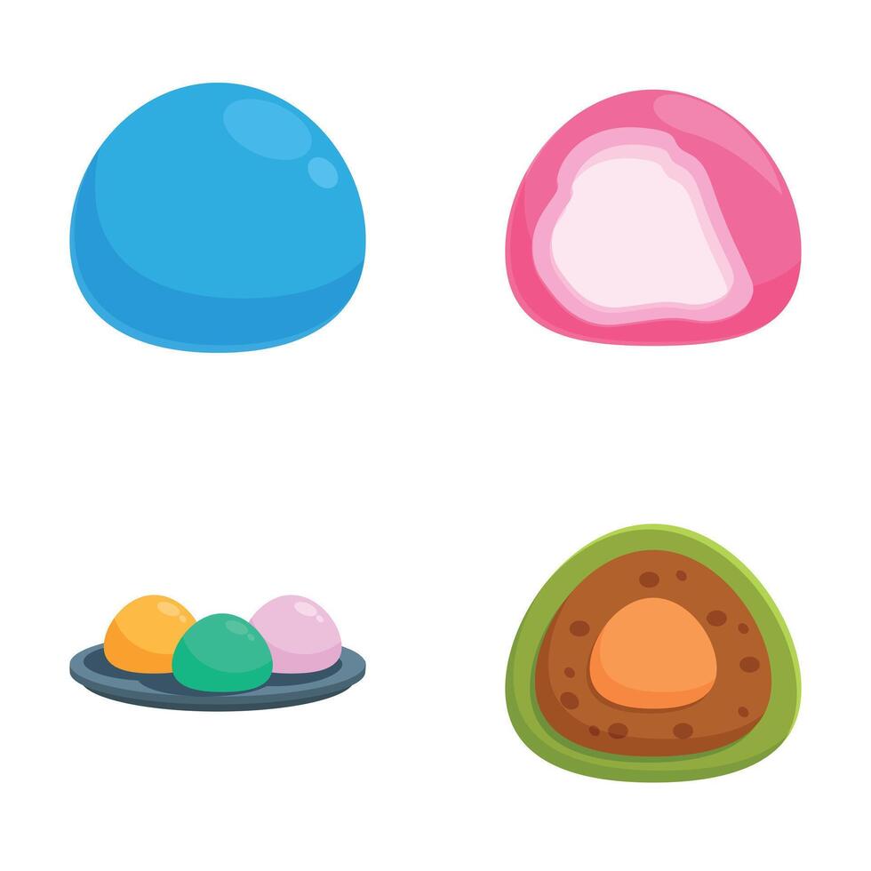 Assorted candy and sweets illustrations vector