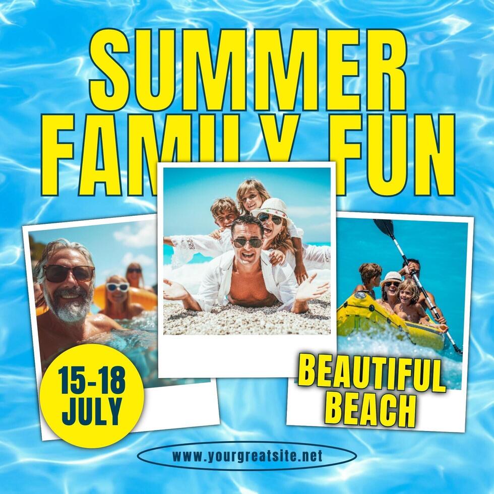 Summer Family Fun Instagram Post template