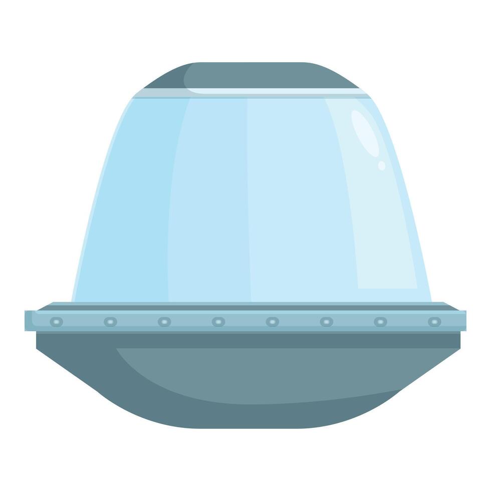 Classic ufo spaceship flying with open window illustration vector