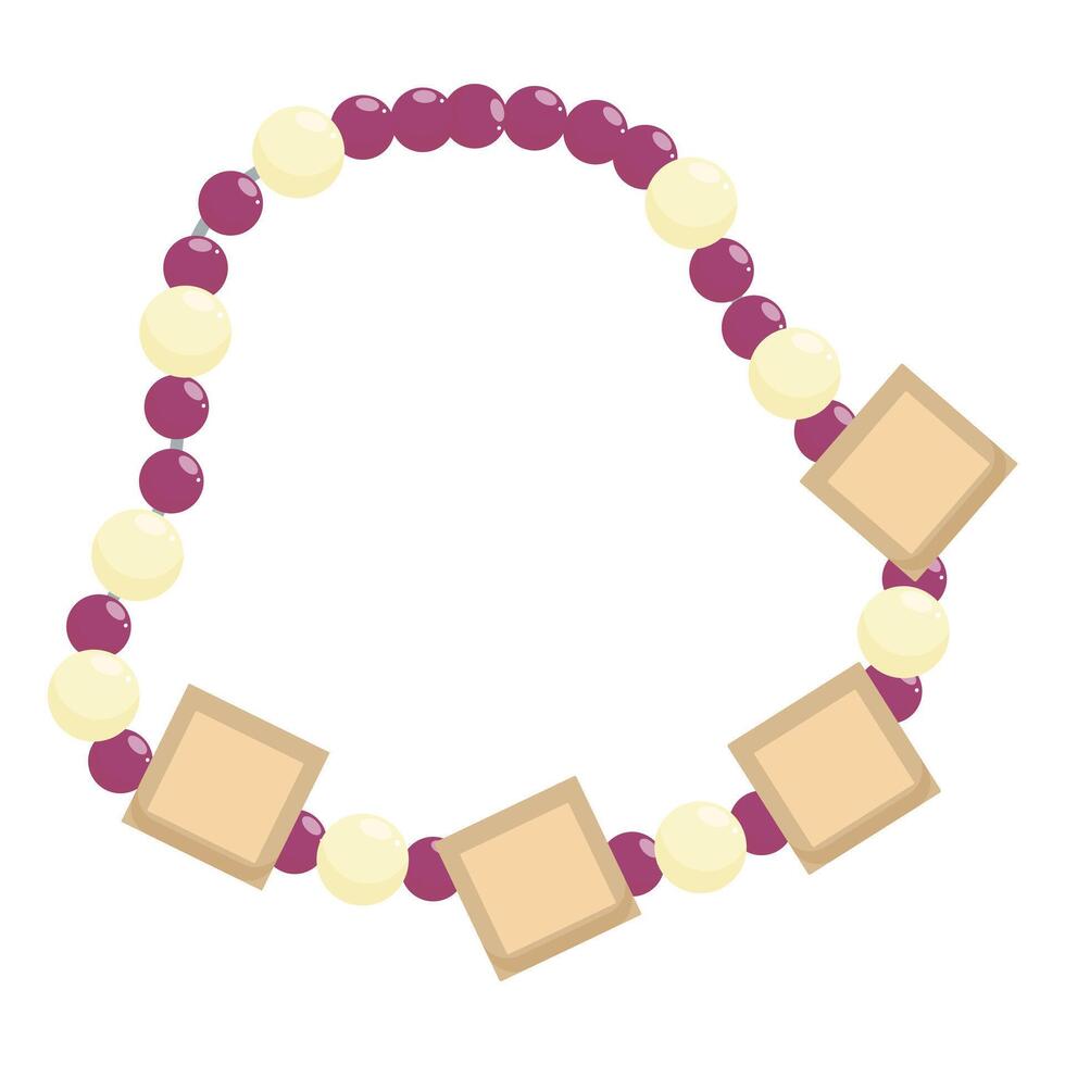 Elegant bracelet adorned with sparkling beads and delicate charms for fashion and style vector