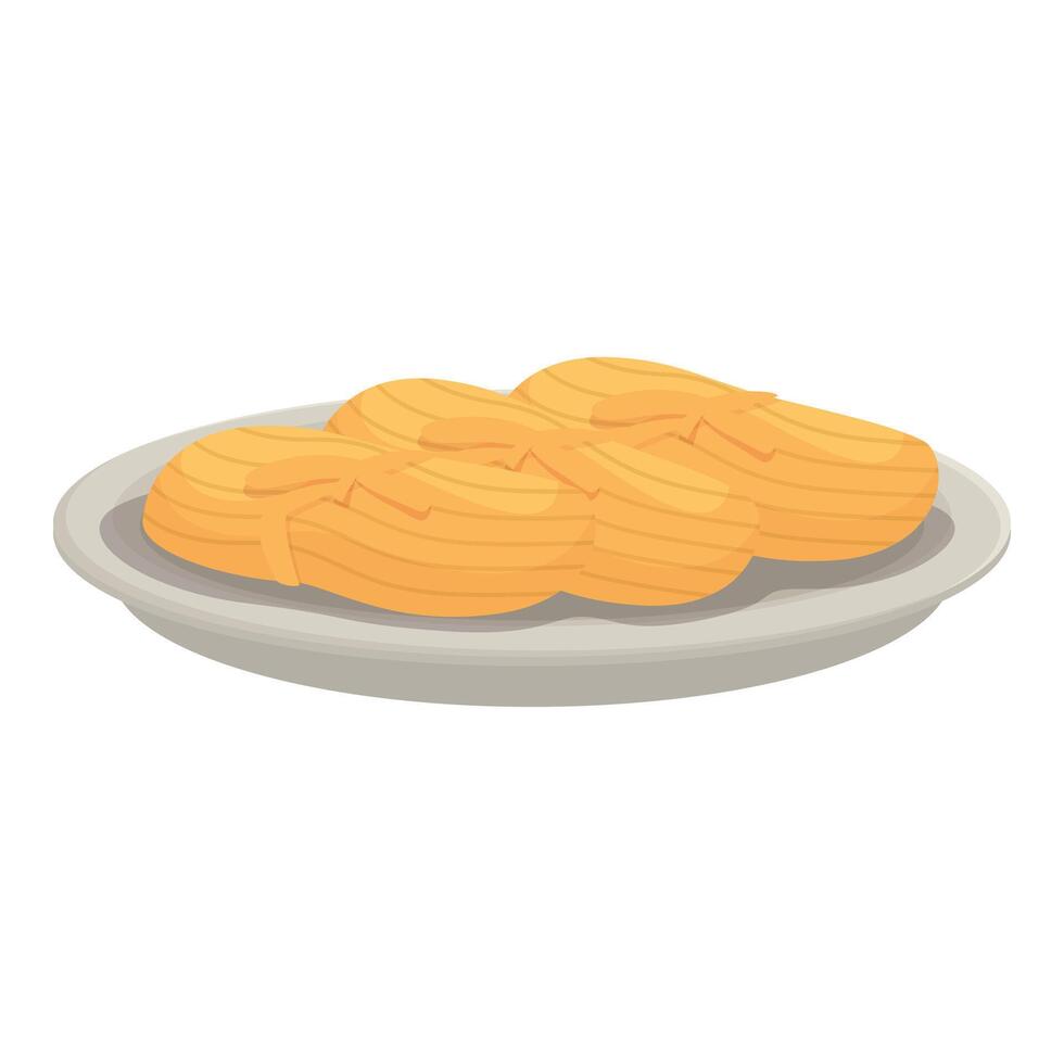 Delicious tamales served on a plate for a festive meal vector