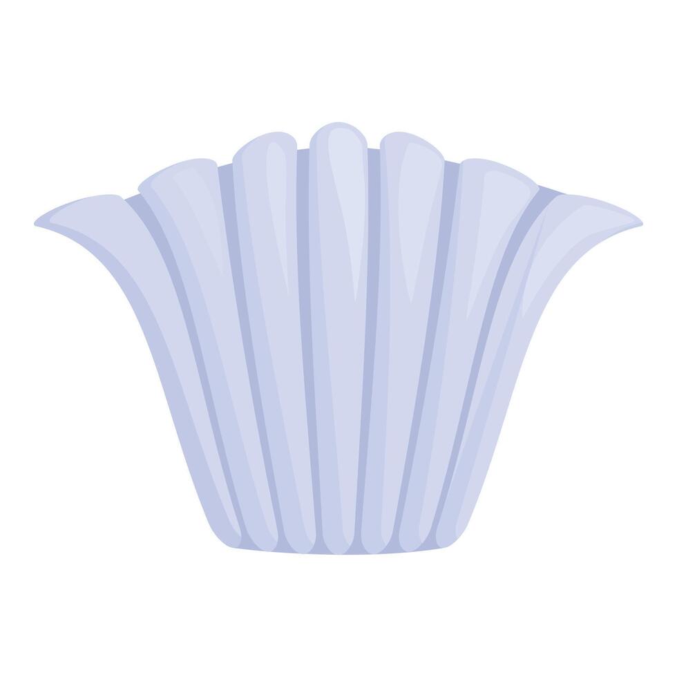 Blue pleated fabric forming a modern ceiling lamp shade vector