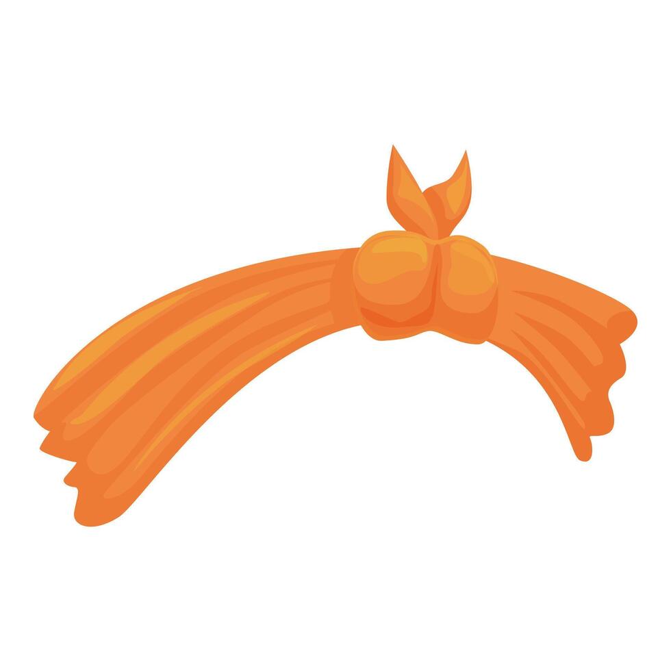 Orange bandana for supporting important causes vector