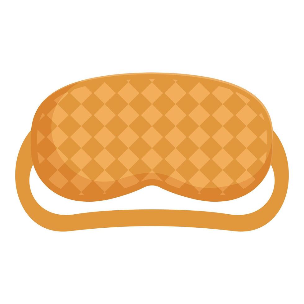 Comfortable checkered sleep mask for sleeping well and having sweet dreams vector