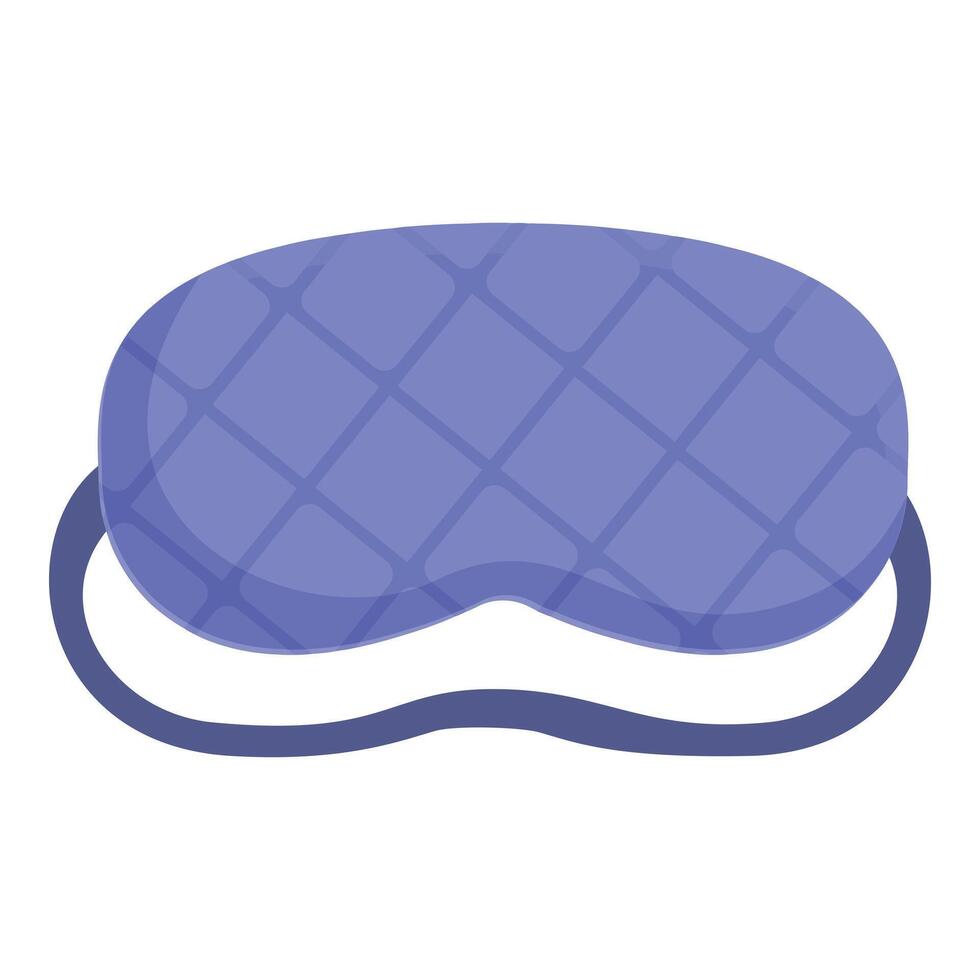 Soft fabric sleeping mask with elastic strap for blocking out light and getting good night sleep vector