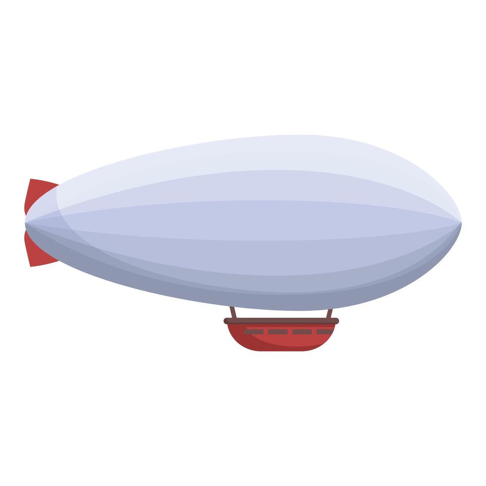 Large blimp is floating in the sky vector