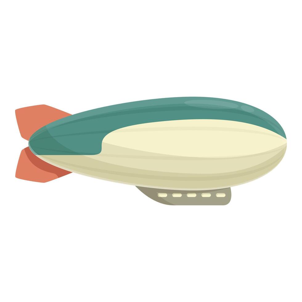 Large zeppelin airship flying in a clear sky on a sunny day vector