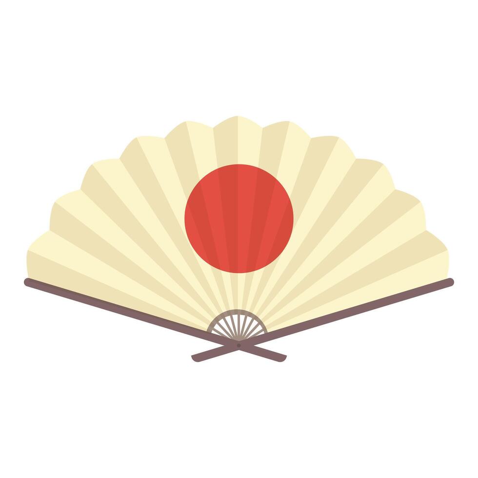 Classic japanese fan with its instantly recognizable design vector