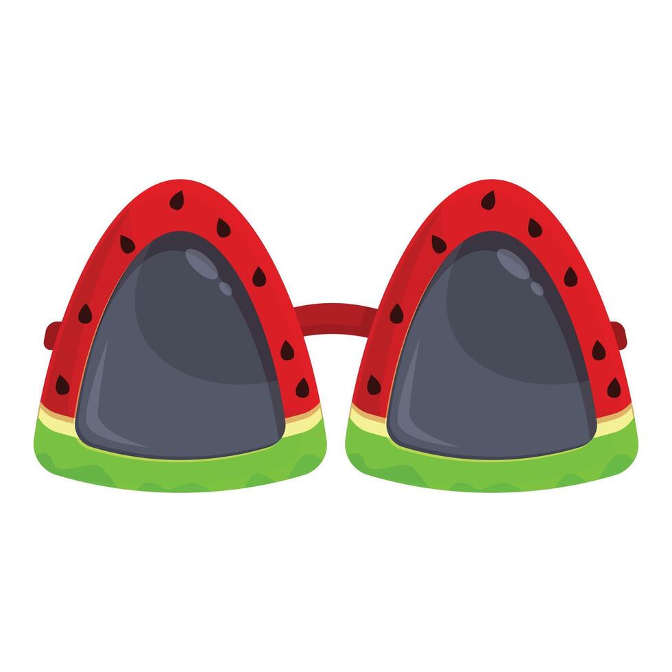 Funny watermelon sunglasses bringing summer vibes for a festive beach party vector