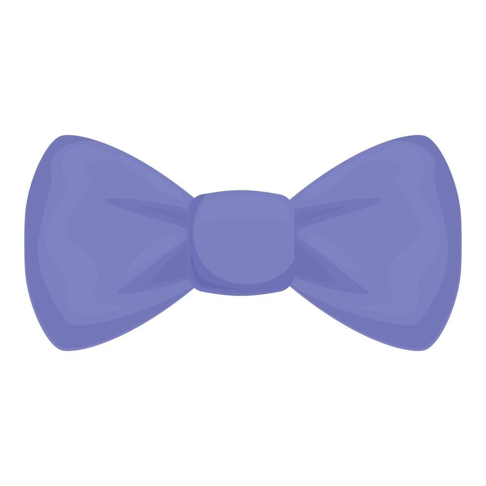Blue bow tie isolated on white background representing fashion and style vector