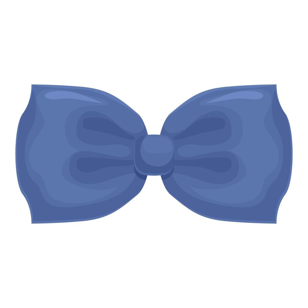 Elegant blue bow tie adding a touch of sophistication to formal wear vector