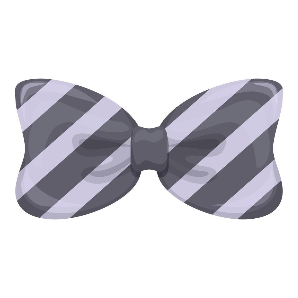 Striped bow tie adding a touch of elegance and style to formal wear vector