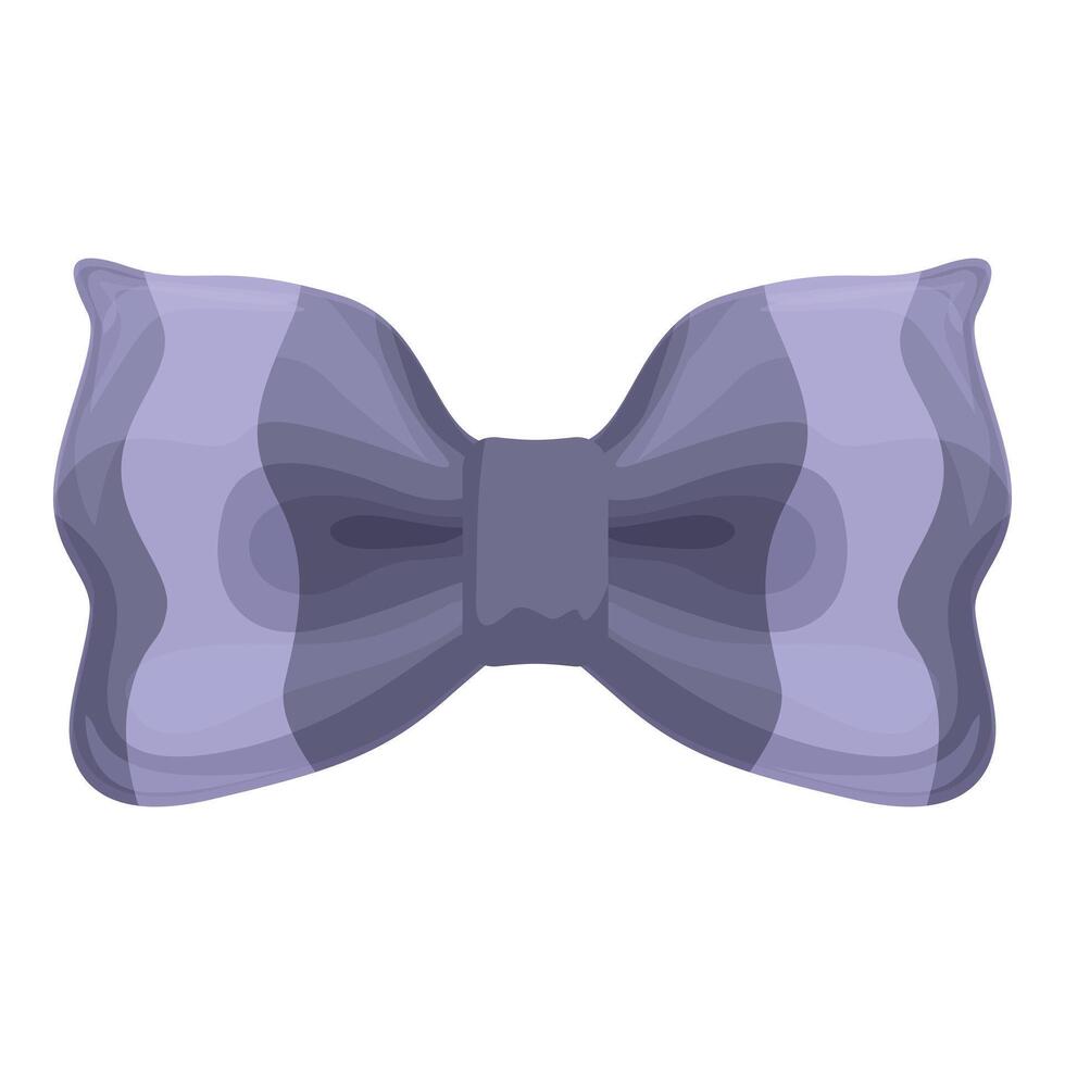 Purple striped bow tie adding a touch of elegance and style vector