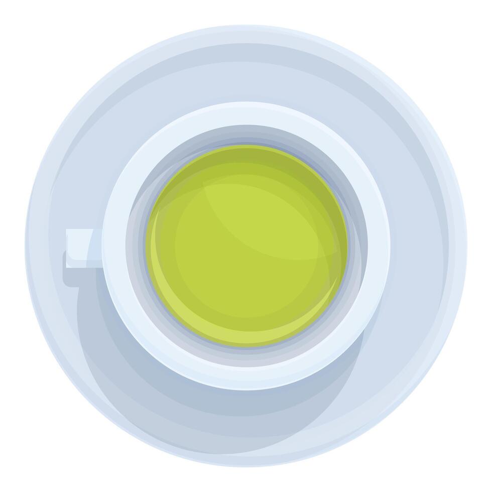 Cup of green tea, perfect for a refreshing break vector