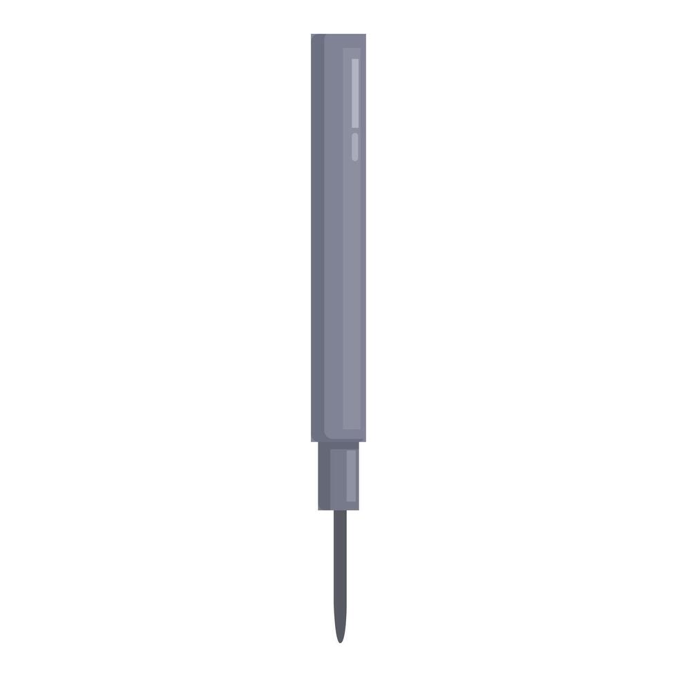 Grey marker pen for sketching and drawing on a white background vector
