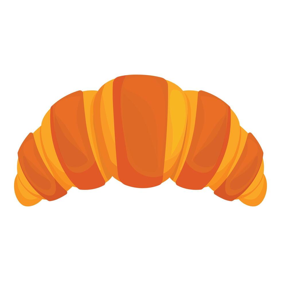Freshly baked croissant with golden brown crust for breakfast or brunch vector