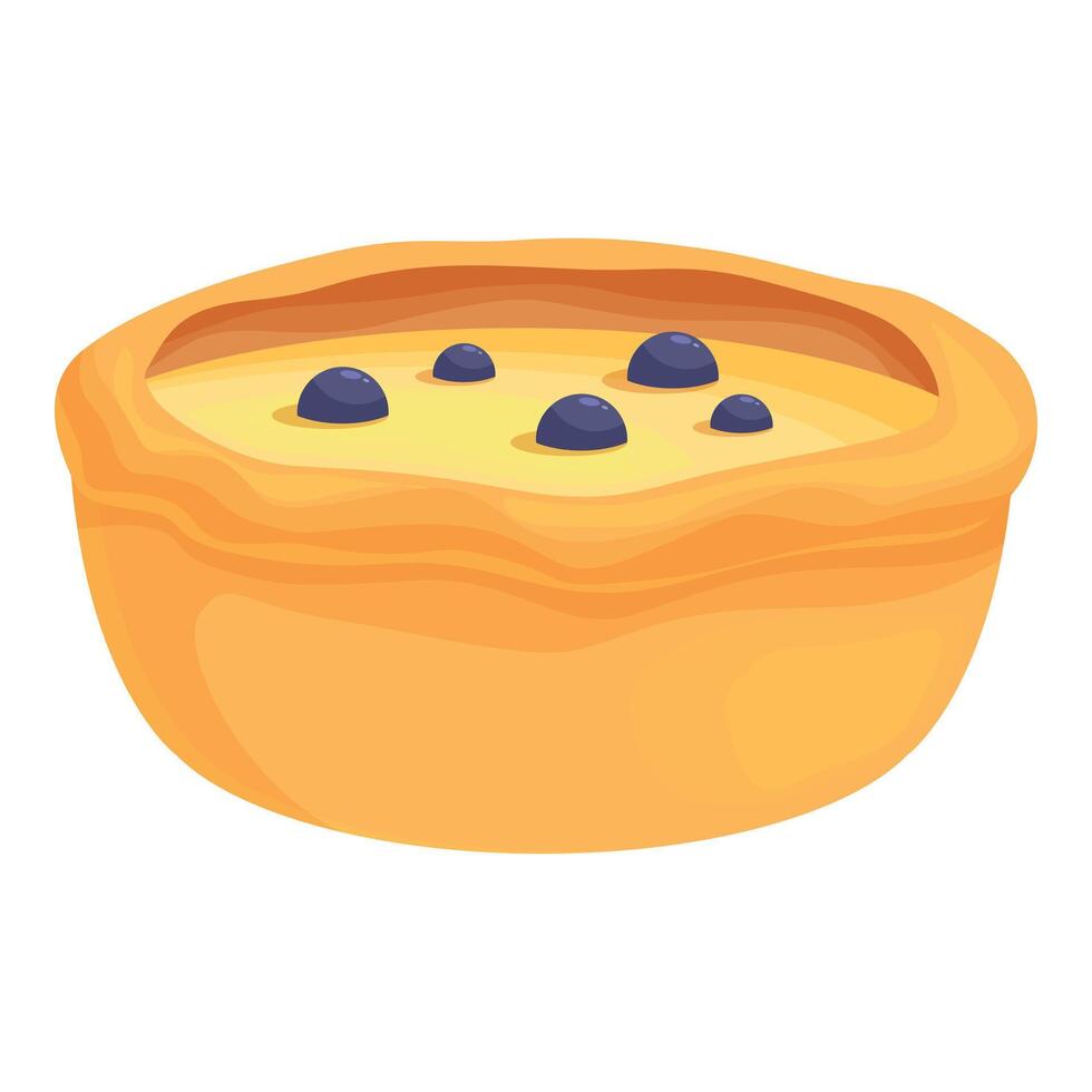 This freshly baked blueberry pie is making mouths water vector
