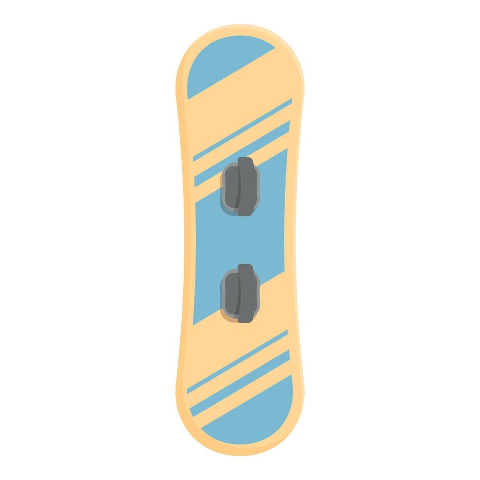 Snowboard standing up on a white background vector