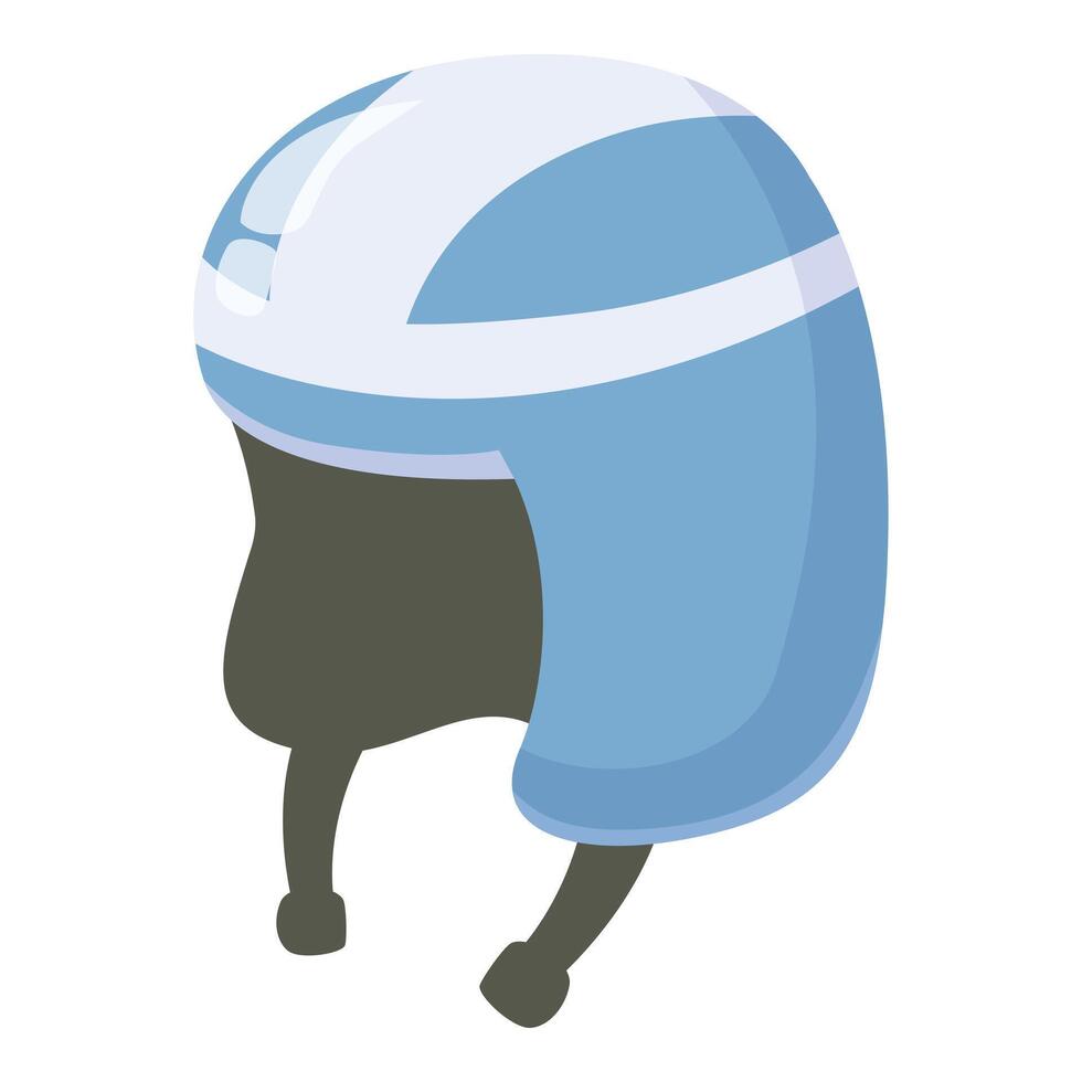 Blue helmet protecting head with safety in mind vector