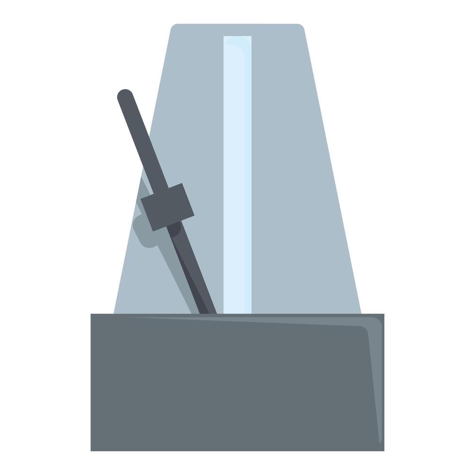 Classic metronome ticking away setting the tempo for music vector