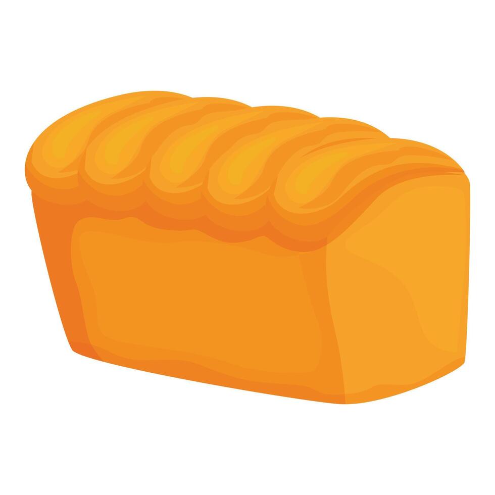 Freshly baked loaf of bread with a golden crust vector