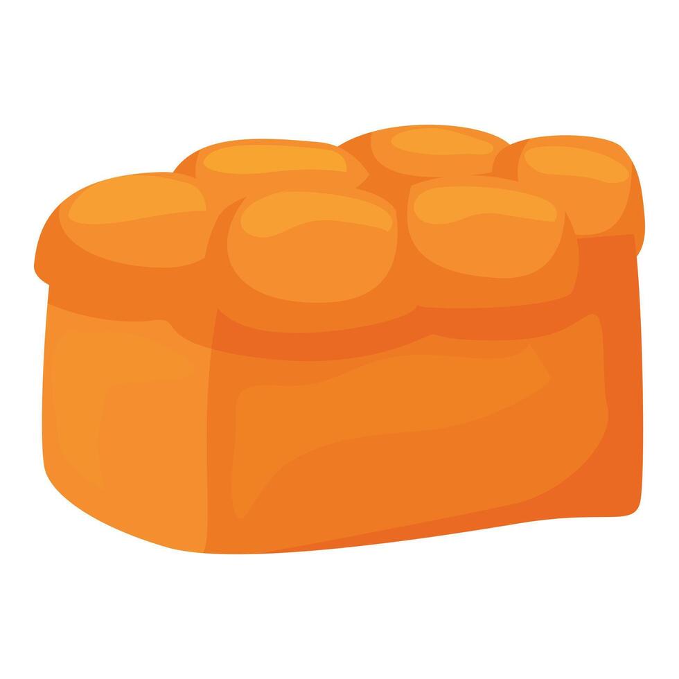 Freshly baked loaf of bread with a golden crust vector