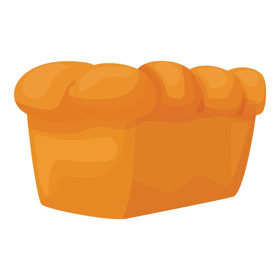 Freshly baked loaf of bread isolated on white background vector