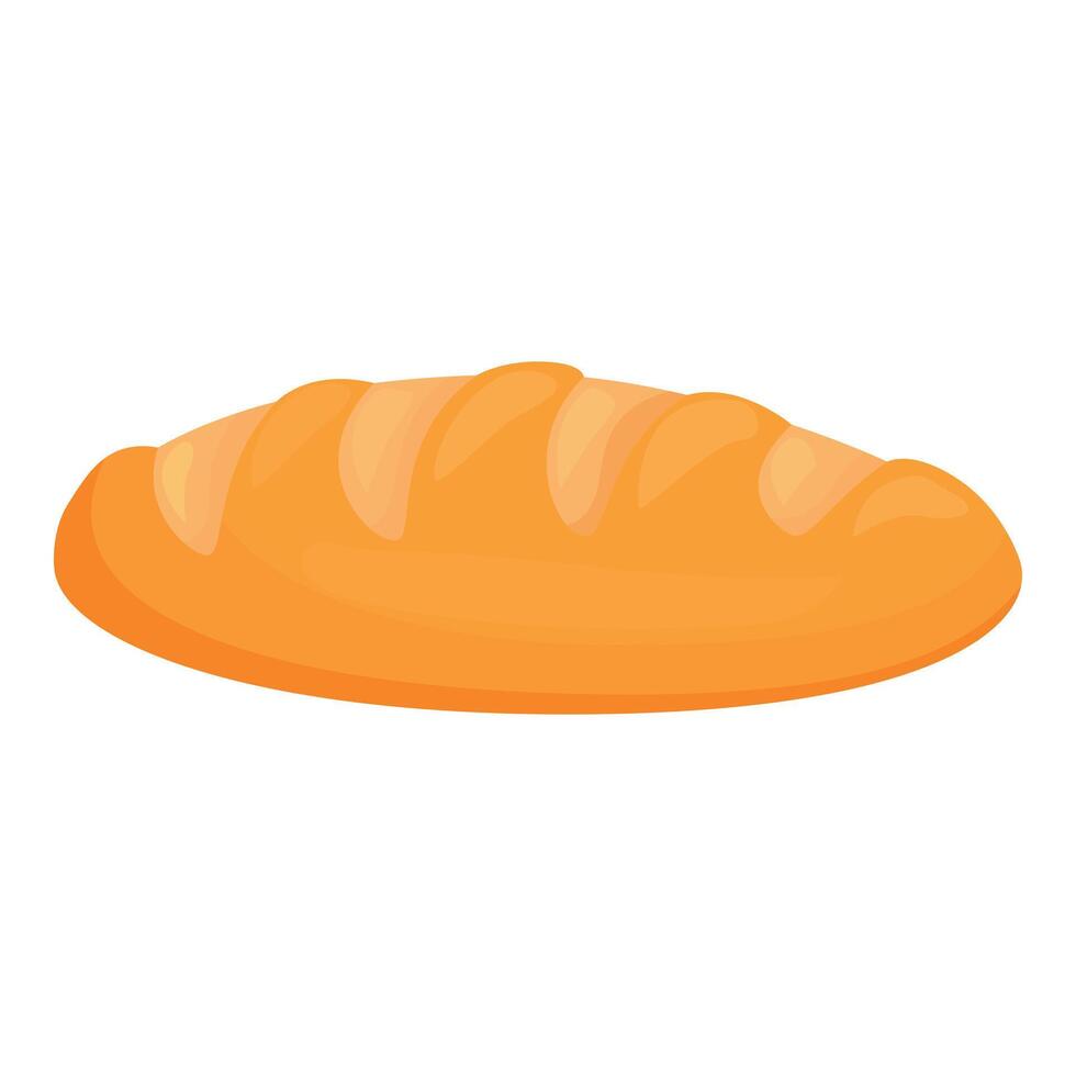 Freshly baked loaf of bread isolated on white background vector
