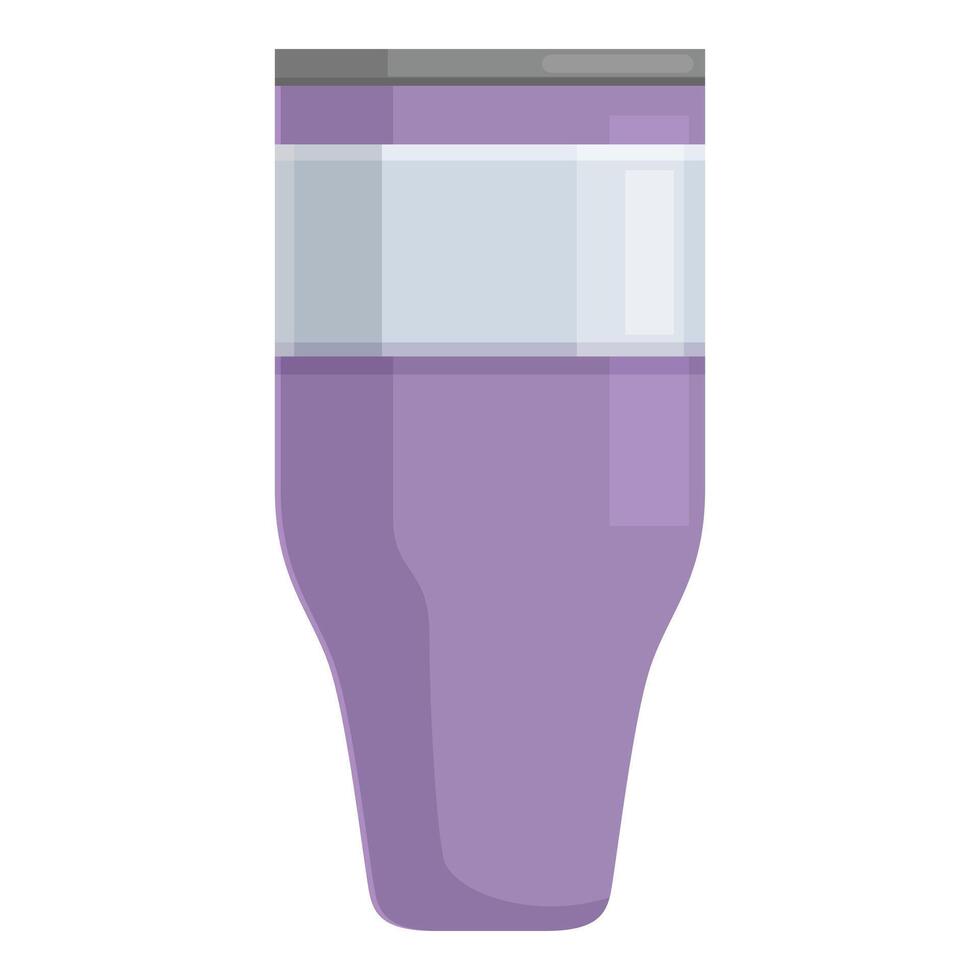 Reusable water bottle keeping beverage cold or hot for hiking camping or everyday use vector