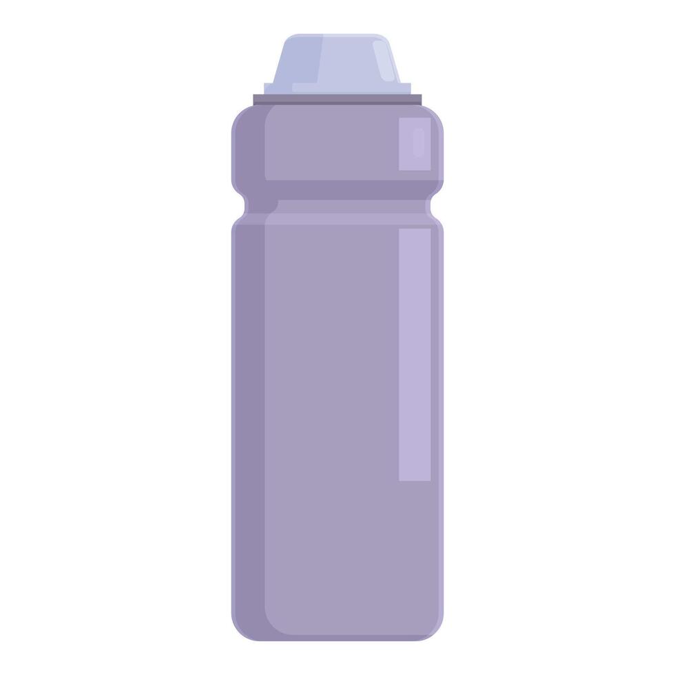 Reusable water bottle standing upright for athletes vector