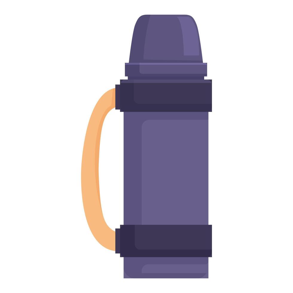Vacuum flask keeping your beverages hot or cold for hours vector