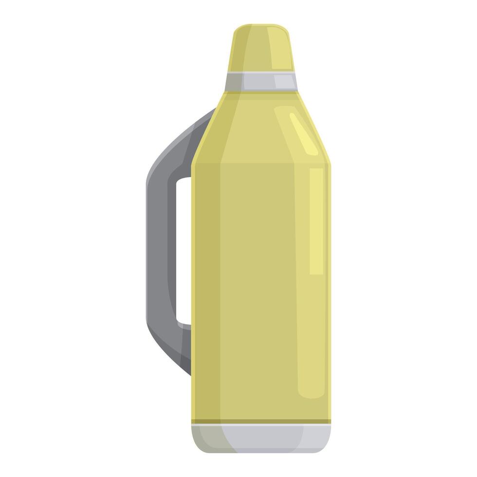 Yellow metal thermos flask keeping your drink warm or cold vector