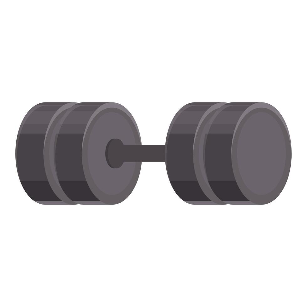 Heavy dumbbell for bodybuilding training showing healthy lifestyle vector