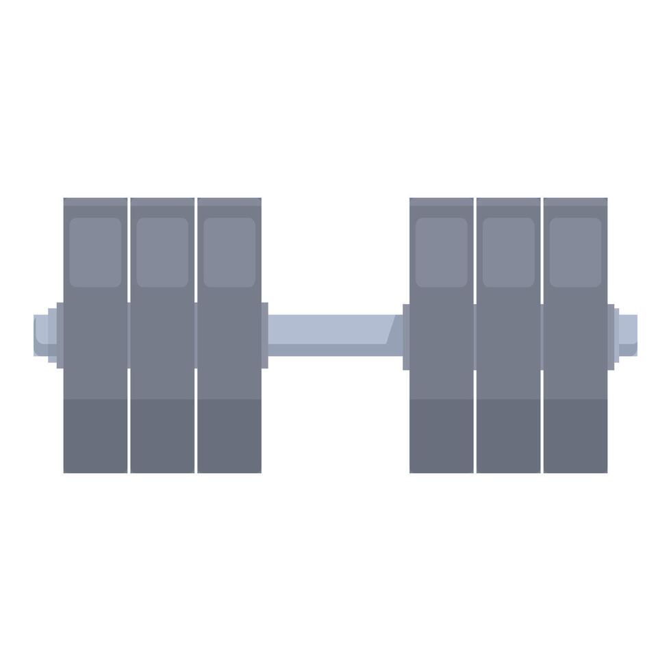 Adjustable dumbbell showing increasing weight for bodybuilding vector