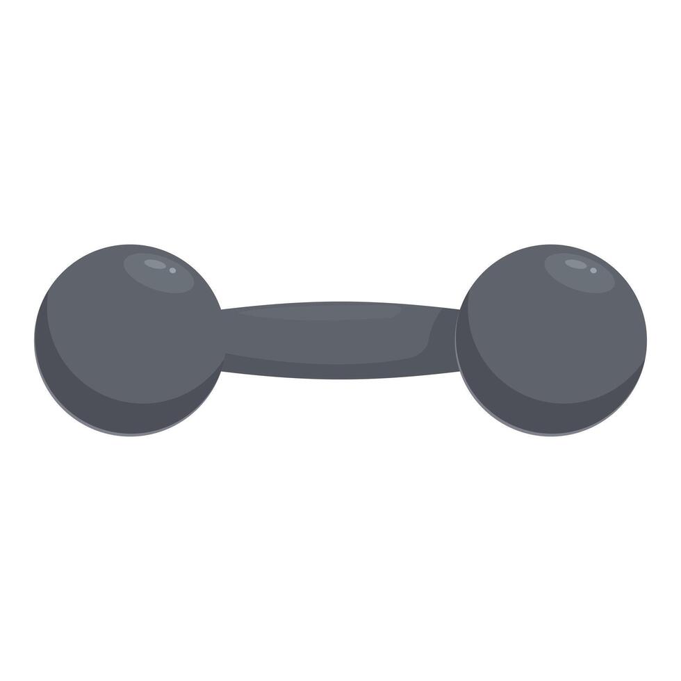 Simple cartoon dumbbell for lifting weights and exercising vector