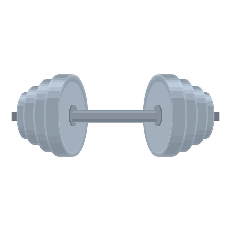 Steel barbell showing healthy lifestyle and fitness goals vector