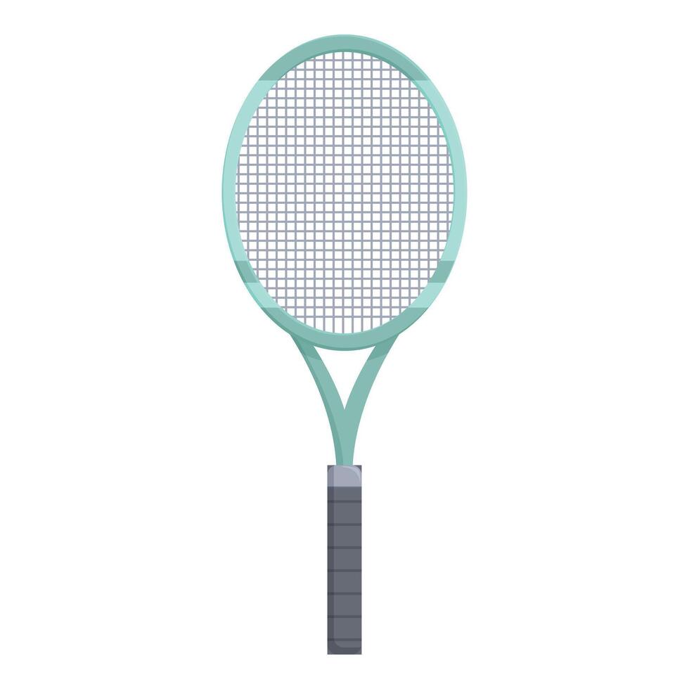 Tennis racket standing up with a white background vector