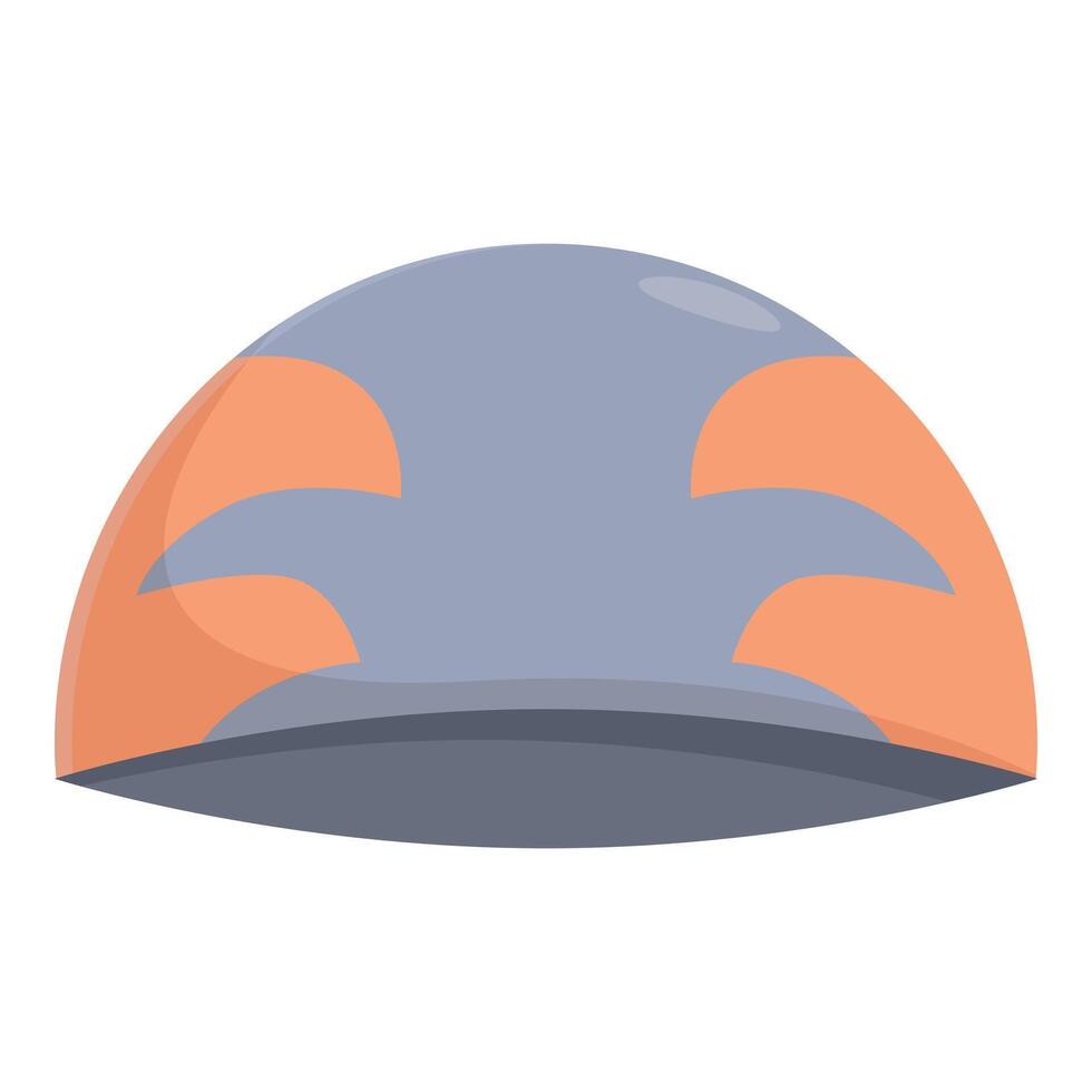 Swim cap representing swimming pool safety and preventing accidents vector