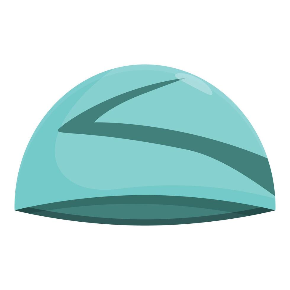 Professional swimming cap for reducing drag in water vector