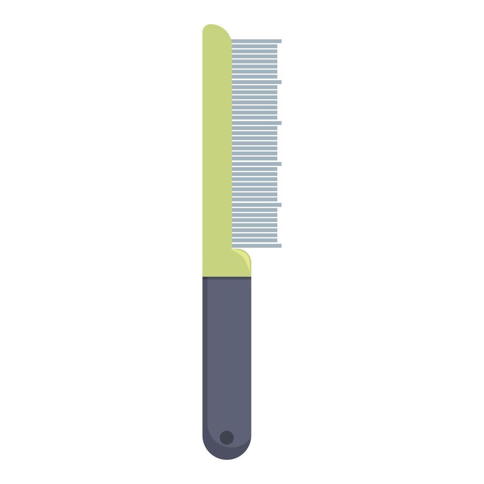 Dog brush with metal bristles for grooming vector