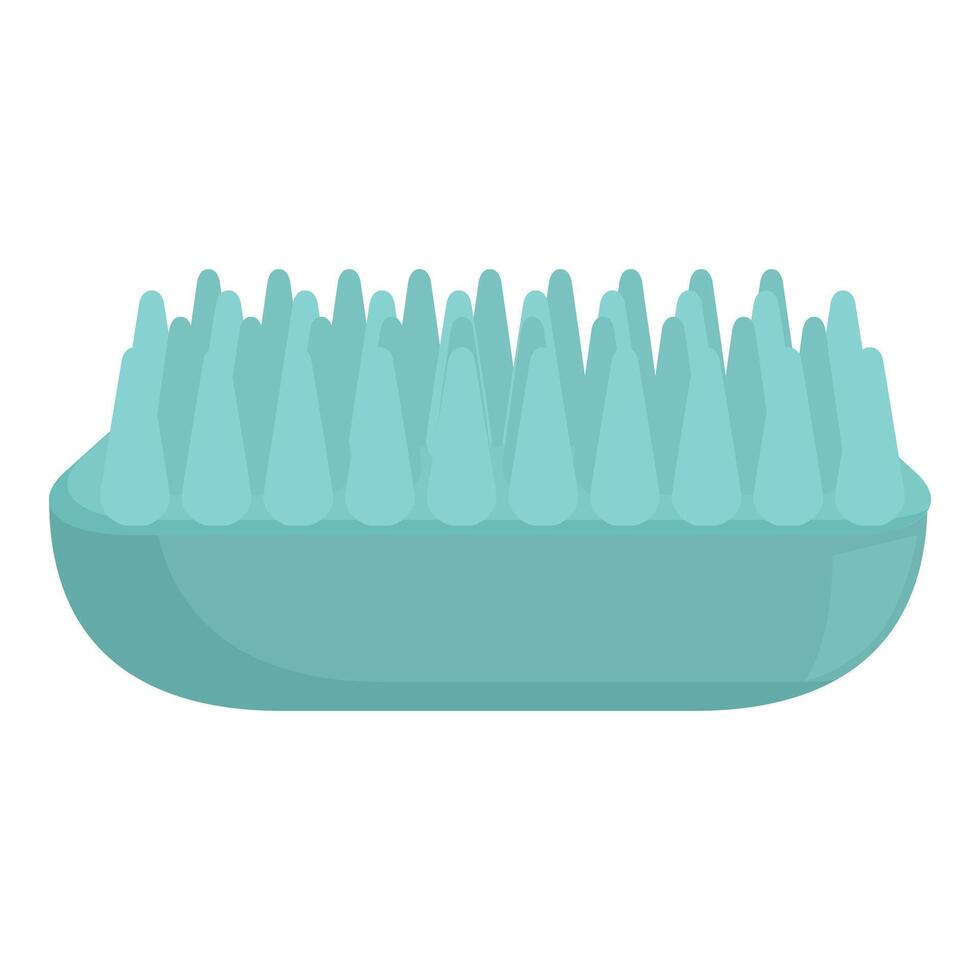 Green cleaning brush scrubbing away dirt and grime vector