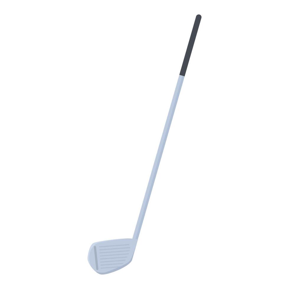 Golf club lying on grass ready for next swing during match vector